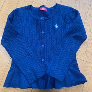 ポロ(POLO（RALPH LAUREN）)のラルフローレン　Ralph Lauren　ポロ　ケーブルニット　セーター　紺色(カーディガン)