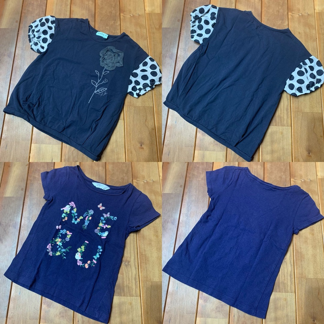 hakka kids(ハッカキッズ)のハッカキッズ H&M 半袖 Tシャツ ワンピース 120 6点セット キッズ/ベビー/マタニティのキッズ服女の子用(90cm~)(ワンピース)の商品写真