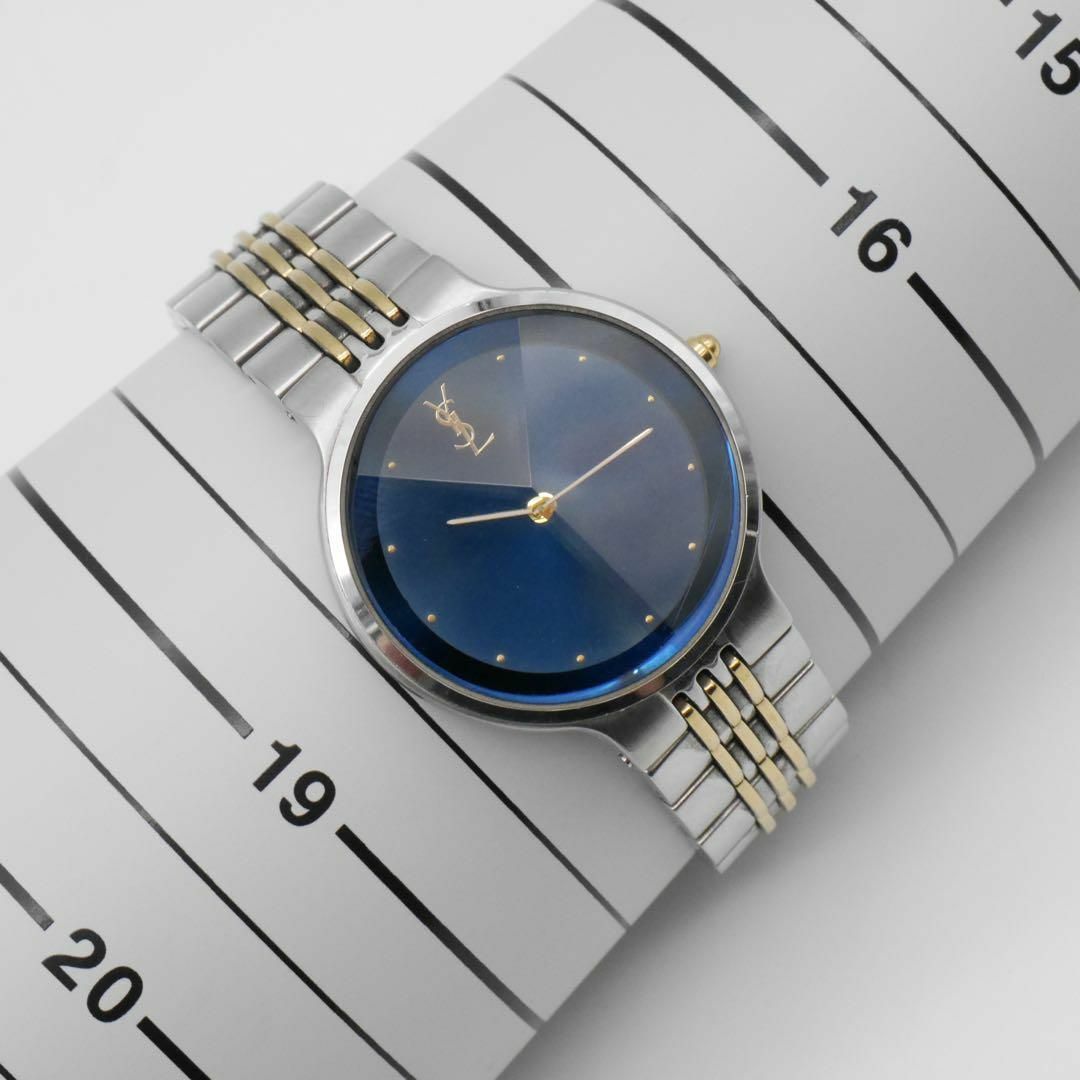 Yves Saint Laurent(イヴサンローラン)の【新品電池交換済】Yves Saint Laurent 腕時計 Yカットガラス メンズの時計(腕時計(アナログ))の商品写真