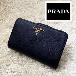 PRADA - 新作‼︎ プラダ 中赤 折り財布☆ 希少‼︎ 縦サフィアーノ