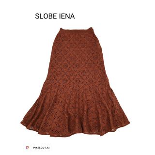 スローブイエナ(SLOBE IENA)の美品 SLOBE IENA レースロングスカート(ロングスカート)