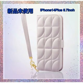 エレコム(ELECOM)の新品★ELECOM★iPhone14 Plus★手帳型レザーケース★キルティング(モバイルケース/カバー)