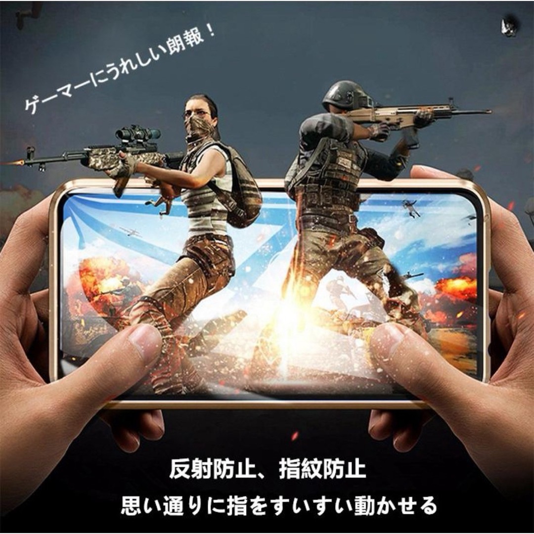 iPhone14ProMAX アンチグレア メタルフィルム ゴリラガラス セット スマホ/家電/カメラのスマホアクセサリー(保護フィルム)の商品写真