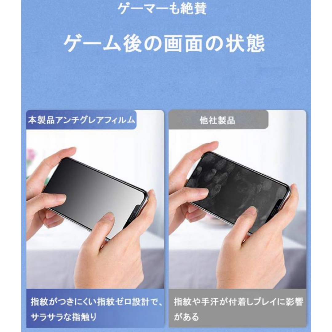 iPhone14ProMAX アンチグレア メタルフィルム ゴリラガラス セット スマホ/家電/カメラのスマホアクセサリー(保護フィルム)の商品写真