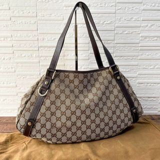 Gucci - 職人番号付き オールドグッチ ボストンバッグ 鍵付き 大型 