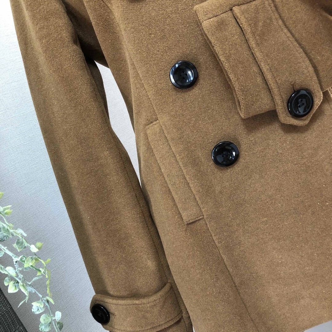 トレンチ風ピーコート♡キャメル♡ レディースのジャケット/アウター(ピーコート)の商品写真