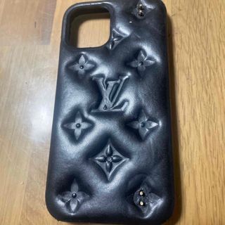 ルイヴィトン(LOUIS VUITTON)のルイヴィトン モノグラム　iPhone 12 ケースバンパー黒　携帯(iPhoneケース)