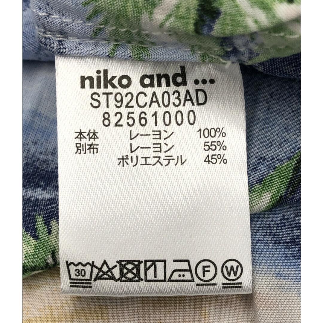 niko and...(ニコアンド)のニコアンド niko and... 半袖シャツ アロハシャツ レディース 3 レディースのトップス(シャツ/ブラウス(半袖/袖なし))の商品写真