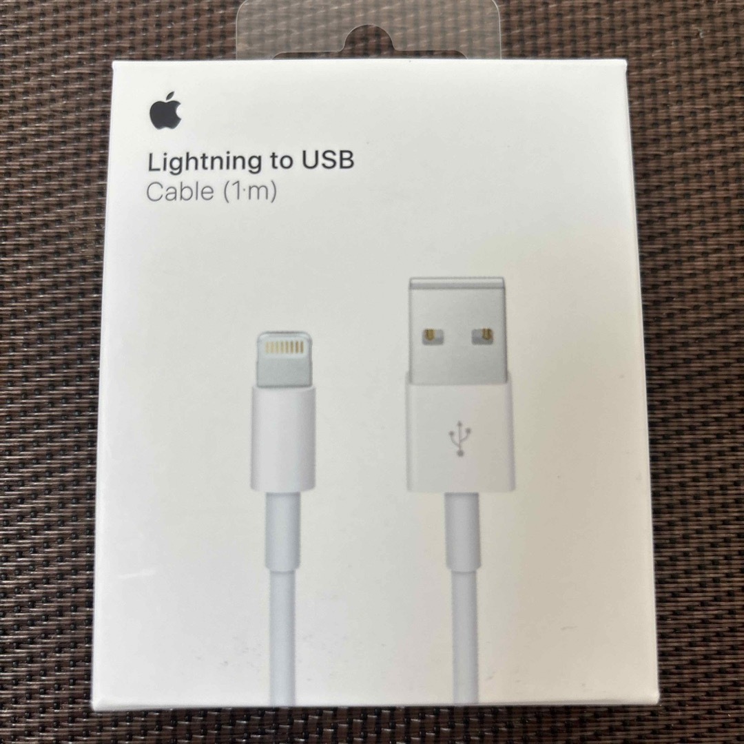 Apple(アップル)のApple Lightning USBケーブル(1m)純正品 スマホ/家電/カメラのスマホアクセサリー(その他)の商品写真