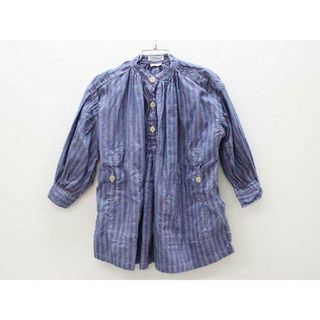 【値下げ!】＜ゴートゥーハリウッド/GotoHollywood＞110cm 長袖チュニック/ワンピース 紫×紺【中古】子供 キッズ kids 女の子 春 312032 onepi