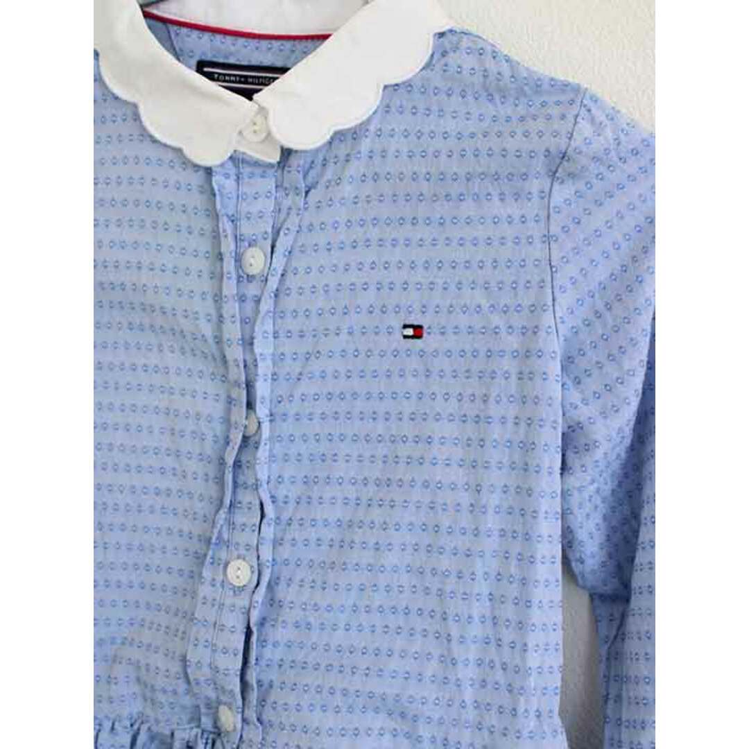 TOMMY HILFIGER(トミーヒルフィガー)の†トミーヒルフィガー/TOMMY HILFIGER† 104cm 長袖ワンピース 青【中古】子供服 キッズ kids 女の子 春秋 422032 onepi キッズ/ベビー/マタニティのキッズ服女の子用(90cm~)(ワンピース)の商品写真