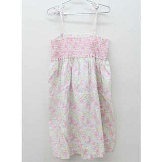 プチバトー(PETIT BATEAU)の＜プチバトー/PETIT BATEAU＞140cm ノースリーブワンピース 白×ピンク系 花柄【中古】子供服 キッズ kids ジュニア 女の子 夏 316022 onepi(ワンピース)