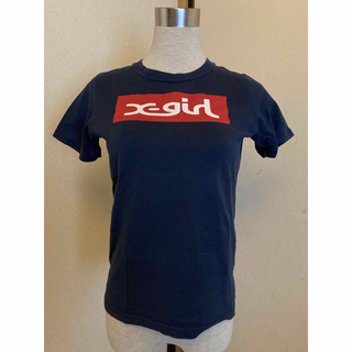エックスガール(X-girl)のX-girl ネイビーTシャツ　Sサイズ(Tシャツ(半袖/袖なし))