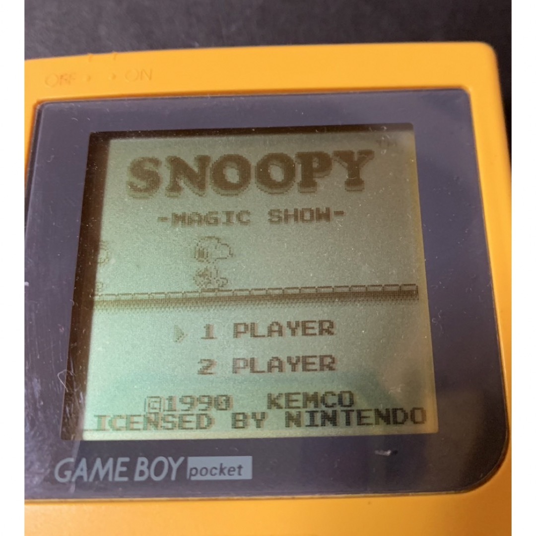 SNOOPY(スヌーピー)のSNOOPY マジックショースヌーピー　ゲームボーイソフト　中古 エンタメ/ホビーのゲームソフト/ゲーム機本体(携帯用ゲームソフト)の商品写真