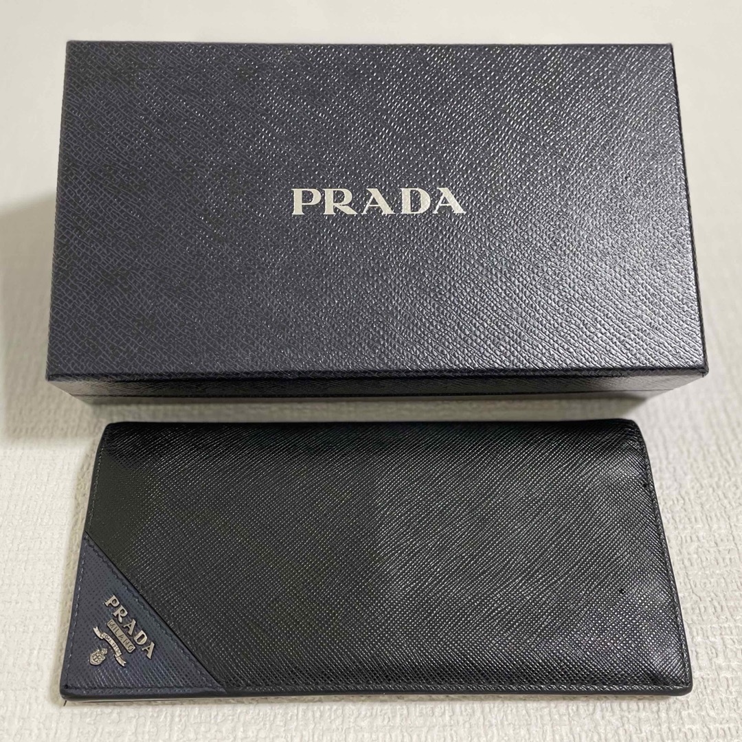 PRADA(プラダ)のプラダ メンズ 長財布 2MV836 QME F0G52 NERO メンズのファッション小物(長財布)の商品写真