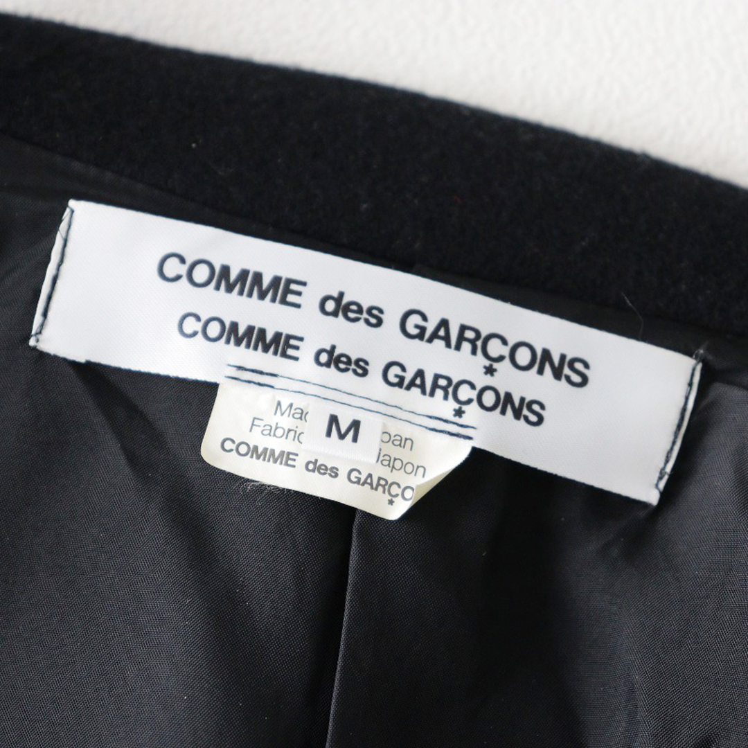 COMME des GARCONS(コムデギャルソン)のAD2013 コムコム コムデギャルソン COMME des GARCONS 裁ち切り裾変形フリルリボンジャケット M/ブラック ウール 再構築【2400013755962】 レディースのジャケット/アウター(その他)の商品写真