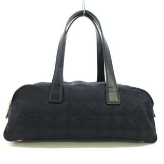 シャネル(CHANEL)のCHANEL(シャネル) ハンドバッグ レディース ニュートラベルライン 黒 ゴールド金具 ナイロンジャガード×レザー(ハンドバッグ)