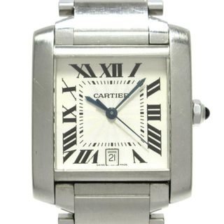 カルティエ(Cartier)のCartier(カルティエ) 腕時計 タンクフランセーズLM W51002Q3 メンズ SS アイボリー(その他)