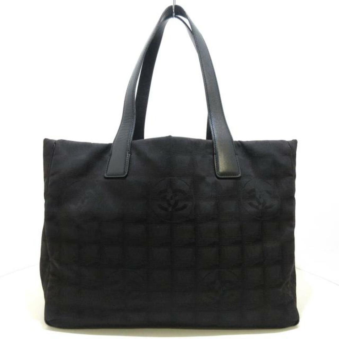 CHANEL(シャネル) トートバッグ レディース ニュートラベルライントートMM A15991 黒 ナイロンジャガード×レザー