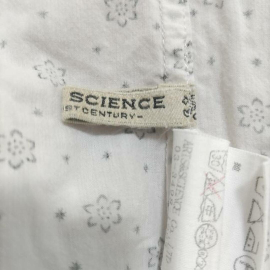 ARTS&SCIENCE(アーツアンドサイエンス)のARTS&SCIENCE(アーツアンドサイエンス) 長袖シャツブラウス サイズ1 S レディース美品  - 白×黒 花柄 レディースのトップス(シャツ/ブラウス(長袖/七分))の商品写真