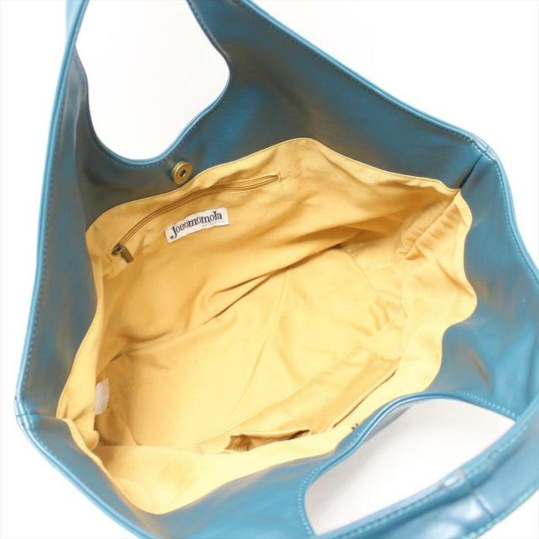 Jocomomola(ホコモモラ)のJOCOMOMOLA(ホコモモラ) トートバッグ - ブルーグリーン 編み込み レザー レディースのバッグ(トートバッグ)の商品写真