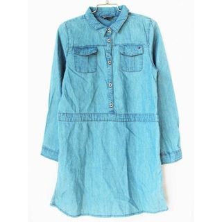 トミーヒルフィガー(TOMMY HILFIGER)の[トミーヒルフィガー/TOMMY HILFIGER]122cm 長袖ワンピース ブルー【中古】子供服 キッズ kids 女の子 春秋 onepi 103042(ワンピース)