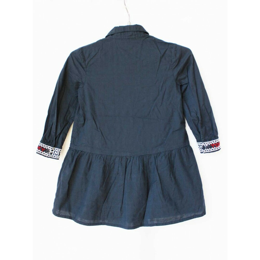 TOMMY HILFIGER(トミーヒルフィガー)の[トミーヒルフィガー/TOMMY HILFIGER]92cm 長袖ワンピース 紺【中古】子供服 キッズ kids 女の子 春秋 onepi 103042 キッズ/ベビー/マタニティのキッズ服女の子用(90cm~)(ワンピース)の商品写真