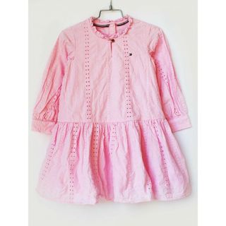 トミーヒルフィガー(TOMMY HILFIGER)の[トミーヒルフィガー/TOMMY HILFIGER]104cm 長袖ワンピース ピンク【中古】子供服 キッズ kids 女の子 春 onepi 103042(ワンピース)