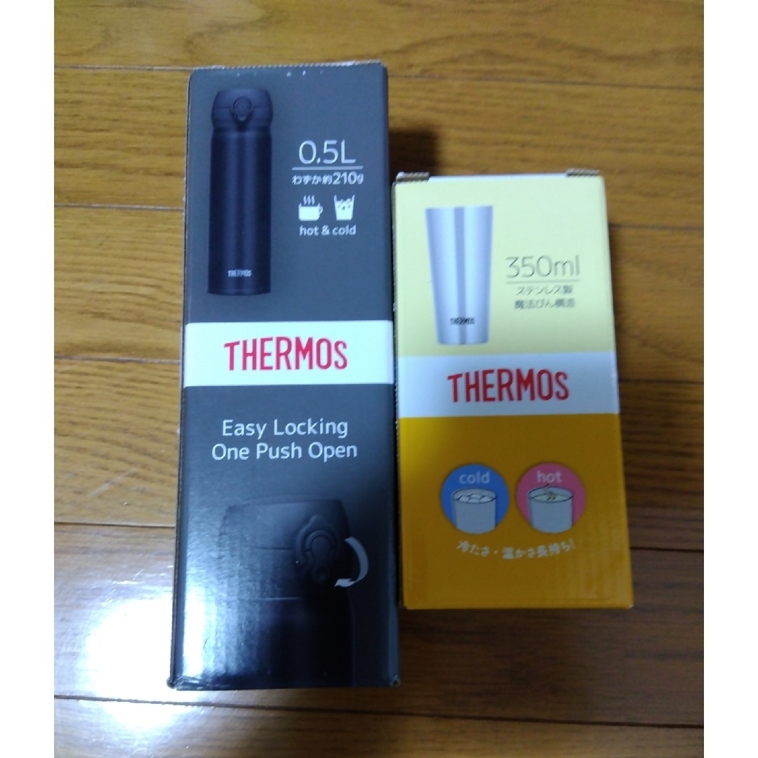 THERMOS(サーモス)の最終値下げ❕【THERMOS】ステンレスケータイマグと真空断熱タンブラー インテリア/住まい/日用品のキッチン/食器(タンブラー)の商品写真