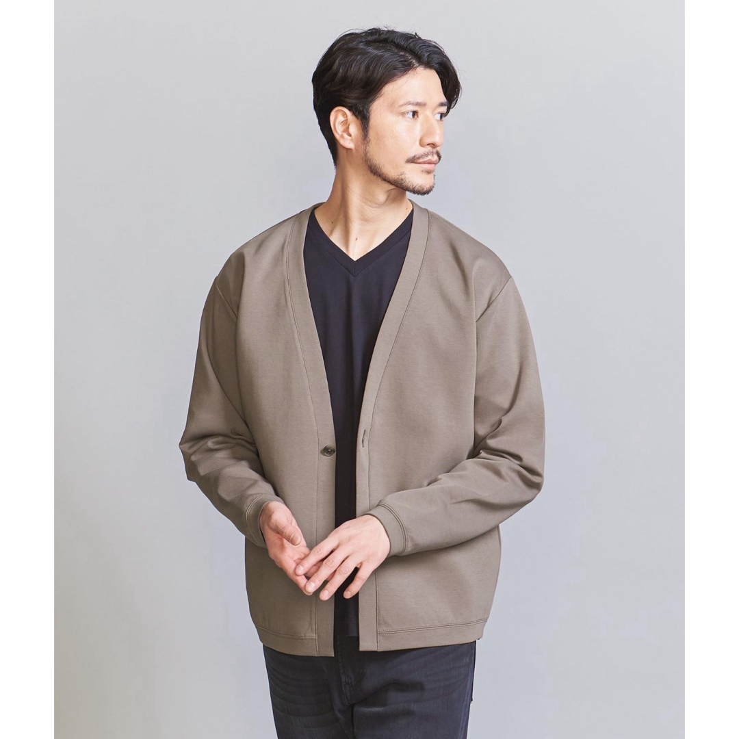 BEAUTY&YOUTH UNITED ARROWS(ビューティアンドユースユナイテッドアローズ)のWEB限定 WARDROBE SMARTダブルニット カーディガンOL メンズのトップス(カーディガン)の商品写真