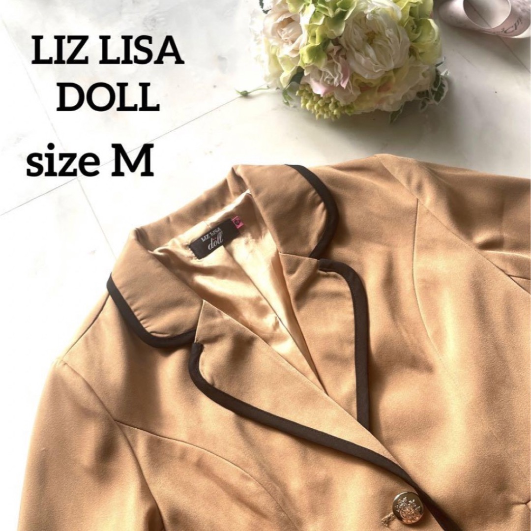 LIZ LISA doll(リズリサドール)の【美品】LIZ LISA DOLL  バックフリルジャケット　M 地雷系　卒服 レディースのジャケット/アウター(テーラードジャケット)の商品写真