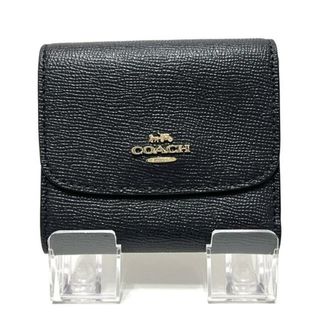 コーチ(COACH)のCOACH(コーチ) 3つ折り財布 クロスグレインレザースモールウォレット F87588 ダークグレー レザー(財布)