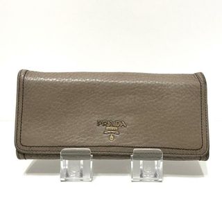 プラダ(PRADA)のPRADA(プラダ) 長財布 - 1M1132 ベージュ レザー(財布)