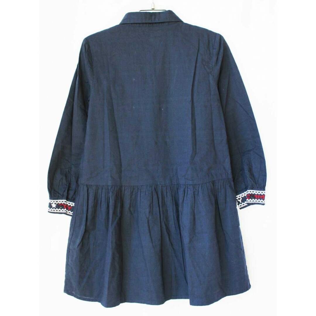 TOMMY HILFIGER(トミーヒルフィガー)の[トミーヒルフィガー/TOMMY HILFIGER]122cm 長袖ワンピース 紺【中古】子供服 キッズ kids 女の子 春秋 onepi 103042 キッズ/ベビー/マタニティのキッズ服女の子用(90cm~)(ワンピース)の商品写真