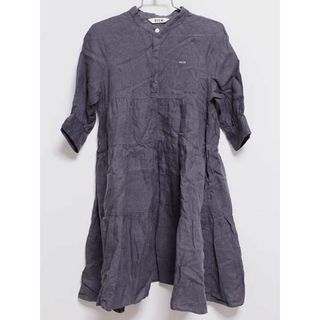 フィス(FITH)の【春夏物 新入荷!】‡フィス/FITH‡120cｍ 五分袖ワンピース グレー系 '21年製 麻100％【中古】子供服 キッズ kids 女の子 春夏 onepi 722042(ワンピース)