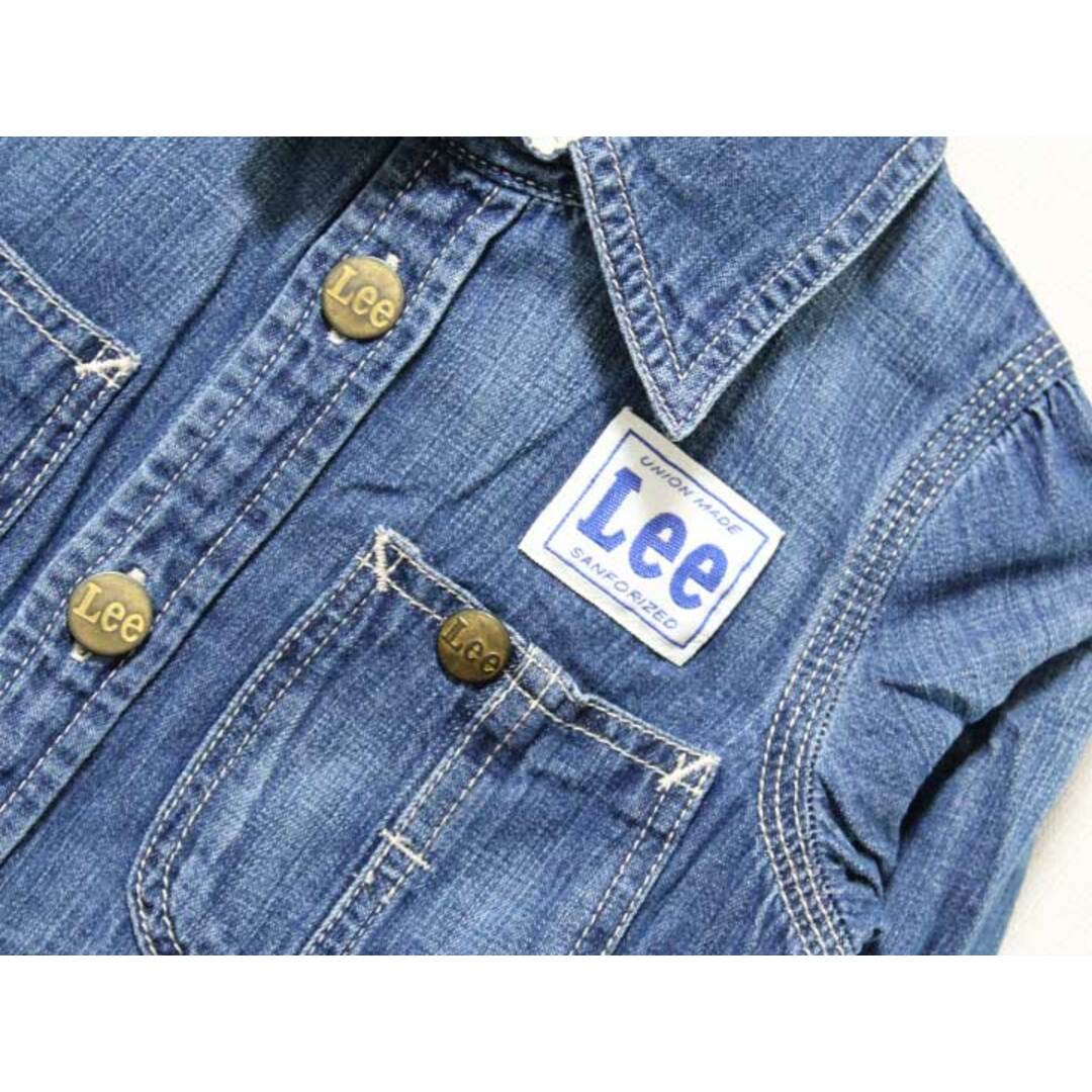 Lee(リー)の【値下げ!】《リー/Lee》110cm 長袖シャツワンピース インディゴブルー【中古】子供服 キッズ kids 女の子 春秋 703032 onepi キッズ/ベビー/マタニティのキッズ服女の子用(90cm~)(ワンピース)の商品写真