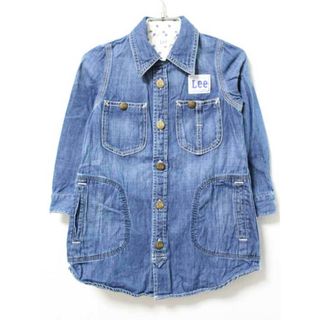 リー(Lee)の【値下げ!】《リー/Lee》110cm 長袖シャツワンピース インディゴブルー【中古】子供服 キッズ kids 女の子 春秋 703032 onepi(ワンピース)