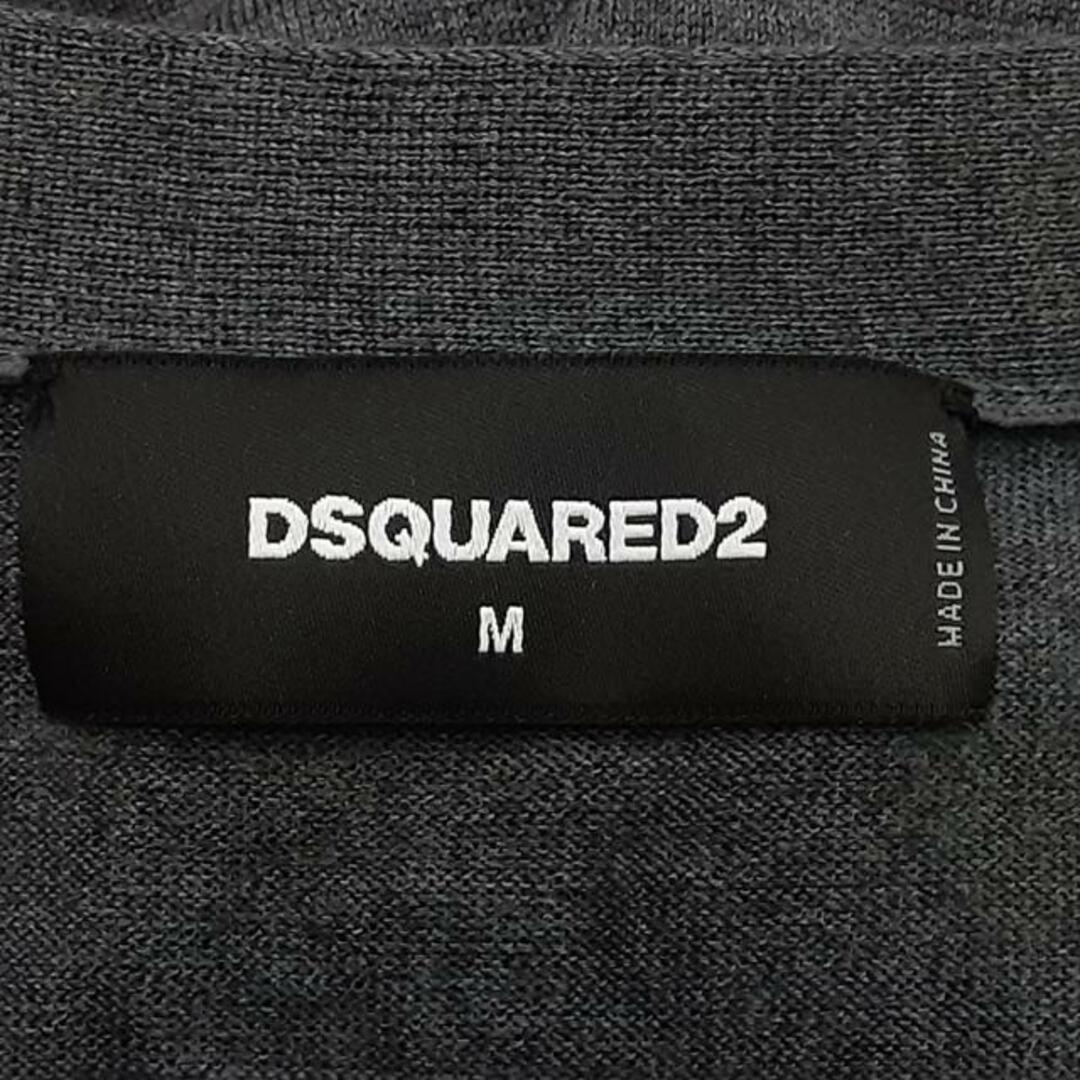 新特別価格版 DSQUARED2(ディースクエアード) カーディガン サイズM メンズ美品 - ダークグレー 長袖