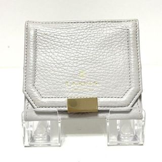 ランバンコレクション(LANVIN COLLECTION)のLANVIN COLLECTION(ランバンコレクション) コインケース - ライトグレー パスケース付き レザー(コインケース)