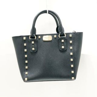 マイケルコース(Michael Kors)のMICHAEL KORS(マイケルコース) ハンドバッグ - 黒 スタッズ レザー(ハンドバッグ)