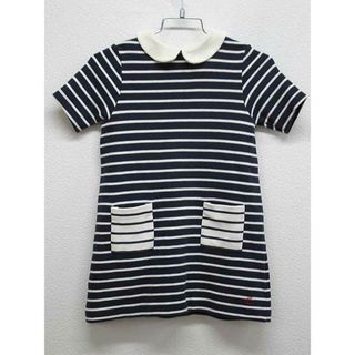 プチバトー(PETIT BATEAU)の◇プチバトー/PETIT BATEAU◇95cm 半袖ワンピース 濃紺×白【中古】子供服 キッズ kids 女の子 秋 409032 onepi(ワンピース)