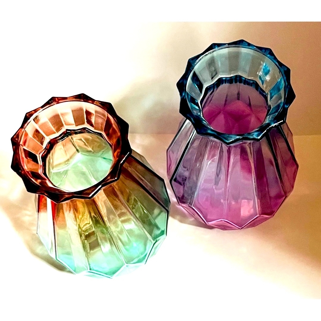 ヒヤシンス ガラス花瓶 2種セット インテリア/住まい/日用品のインテリア小物(花瓶)の商品写真