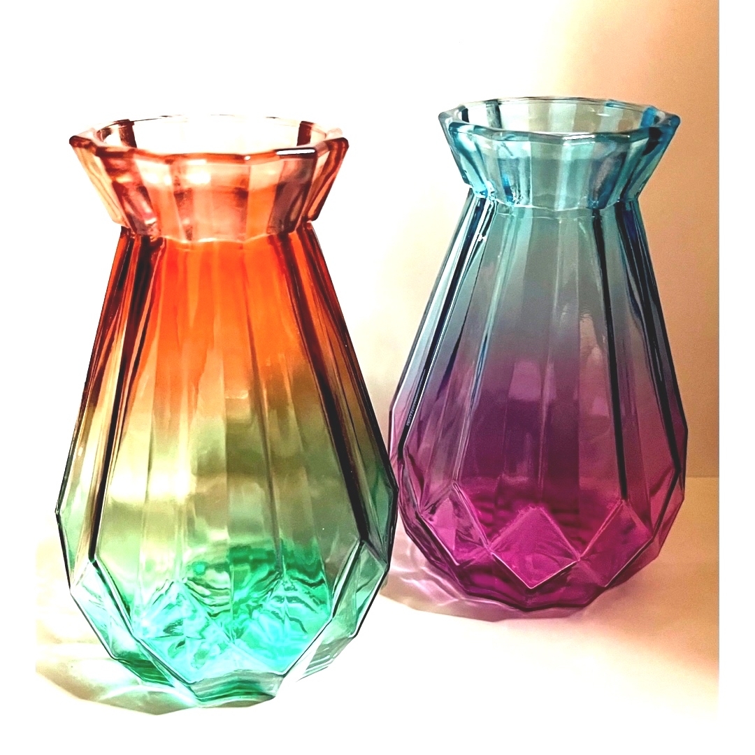 ヒヤシンス ガラス花瓶 2種セット インテリア/住まい/日用品のインテリア小物(花瓶)の商品写真