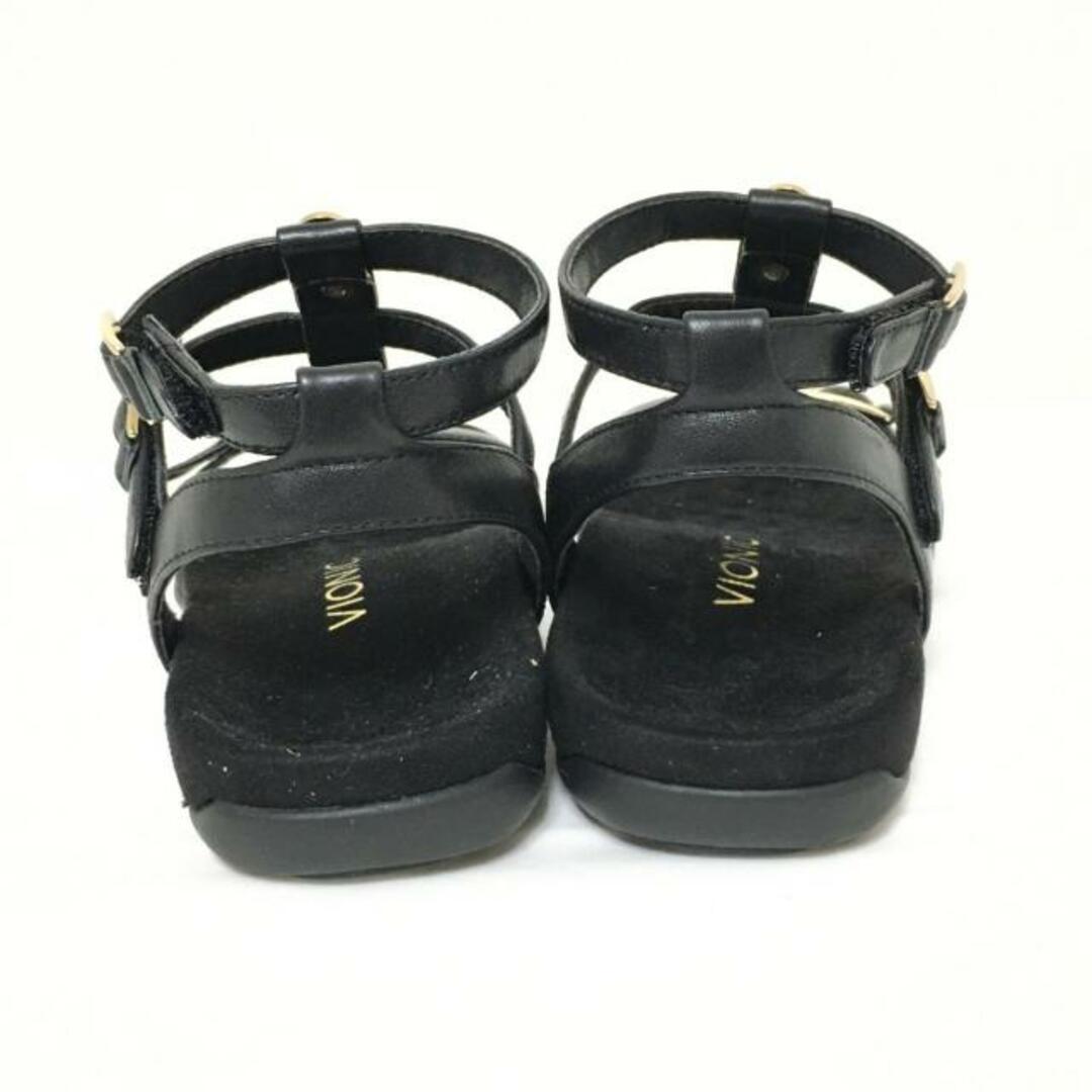 VIONIC(バイオニック) サンダル 23 レディース - 黒 レザー レディースの靴/シューズ(サンダル)の商品写真