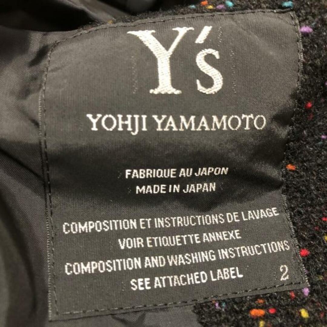 Y's(ワイズ)のY's(ワイズ) ジャケット サイズ2 M レディース美品  - 黒×レッド×マルチ 長袖/冬 レディースのジャケット/アウター(その他)の商品写真