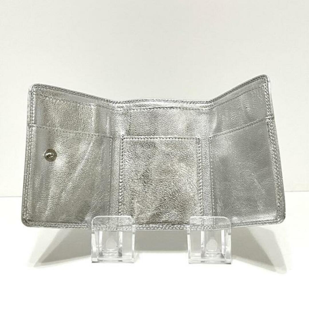 SALON DE ALFURD(サロンドアルファード) 3つ折り財布 - シルバー レザー レディースのファッション小物(財布)の商品写真