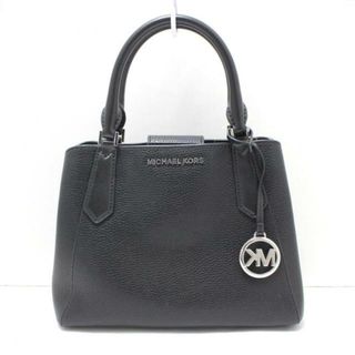 マイケルコース(Michael Kors)のMICHAEL KORS(マイケルコース) ハンドバッグ美品  - 黒 レザー(ハンドバッグ)