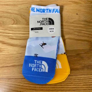 ザノースフェイス(THE NORTH FACE)の新品未使用　ノースフェイス キッズ　ソックス  2足 16-18cm (靴下/タイツ)