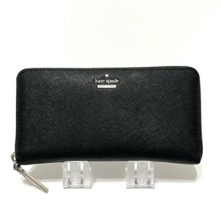 ケイトスペードニューヨーク(kate spade new york)のKate spade(ケイトスペード) 長財布 - PWRU5073 黒 ラウンドファスナー レザー(財布)