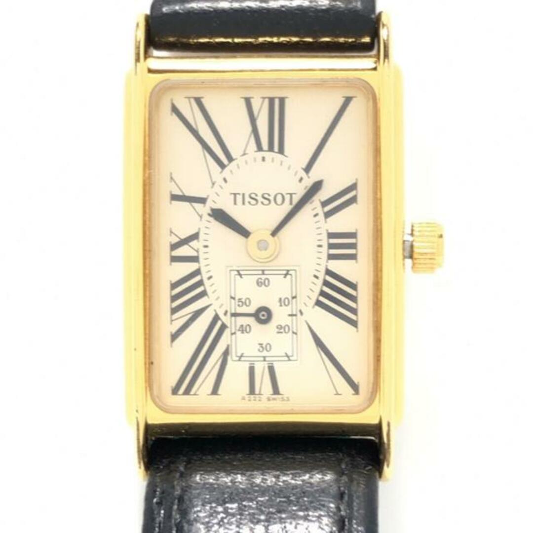 TISSOT(ティソ) 腕時計 - A222 レディース 社外ベルト アイボリー